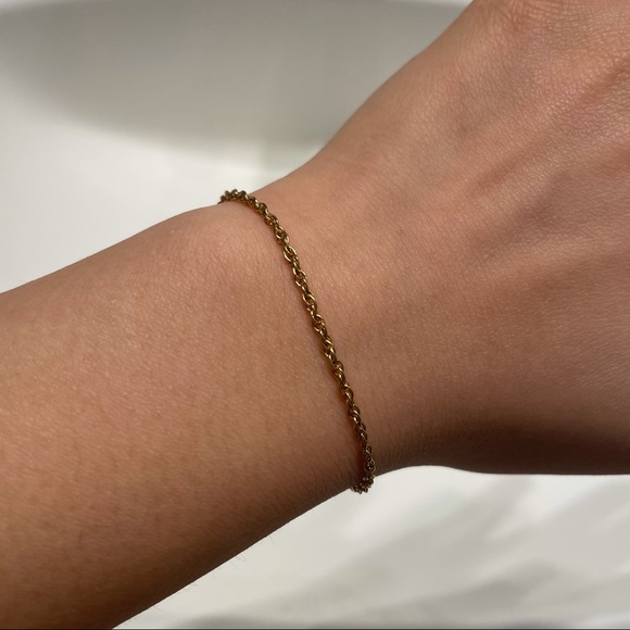 ESTIES JEWELRY- Thin Rope Bracelet in Gold - Picture 1 of 4
